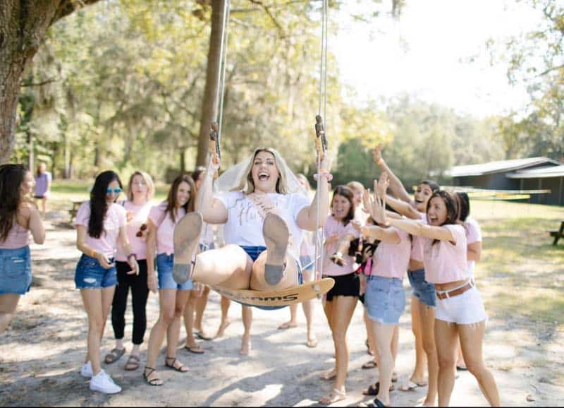 Photoshoot for bachelorette parties in Charleston, SC.