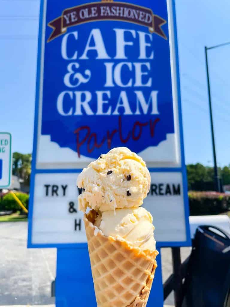Check out my ice cream cone at Ye Ole Fashioned Ice Cream, Isle of Palms, SC.