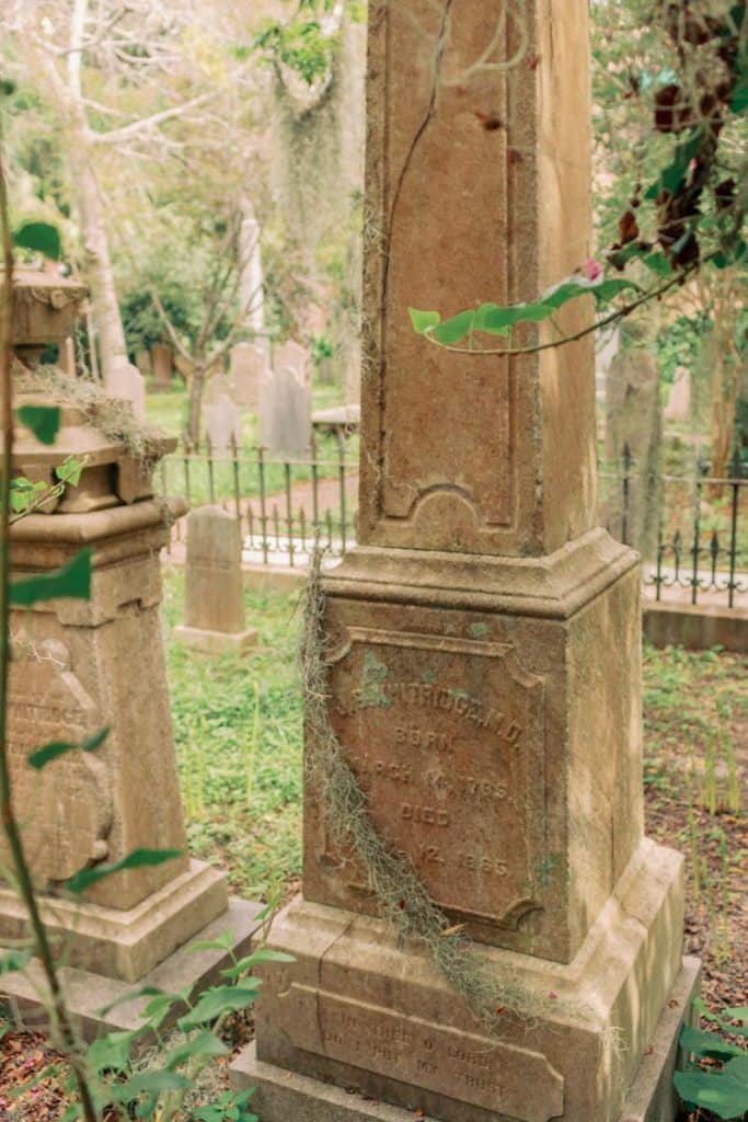 Graveyard in Charleston SC.