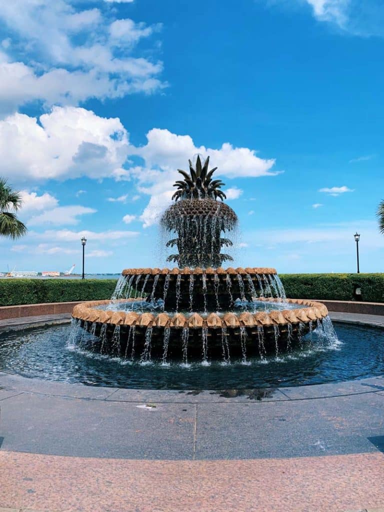 The Pineapple Fountain in Charleston.