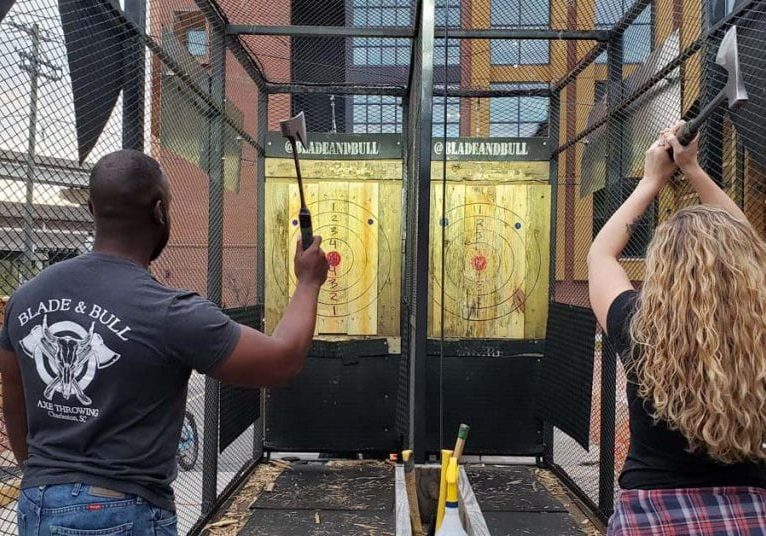 Axe throwing in Charleston